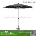 Aluminum Frame Stylish parasol alum pole black freestanding parasol alum pole and ribs